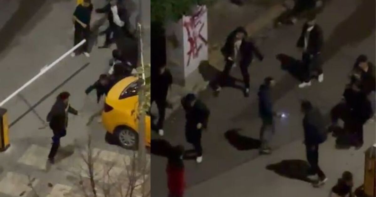 Adana’da iki grup arasındaki ‘elektroşok’ ve kemerli kavga kamerada