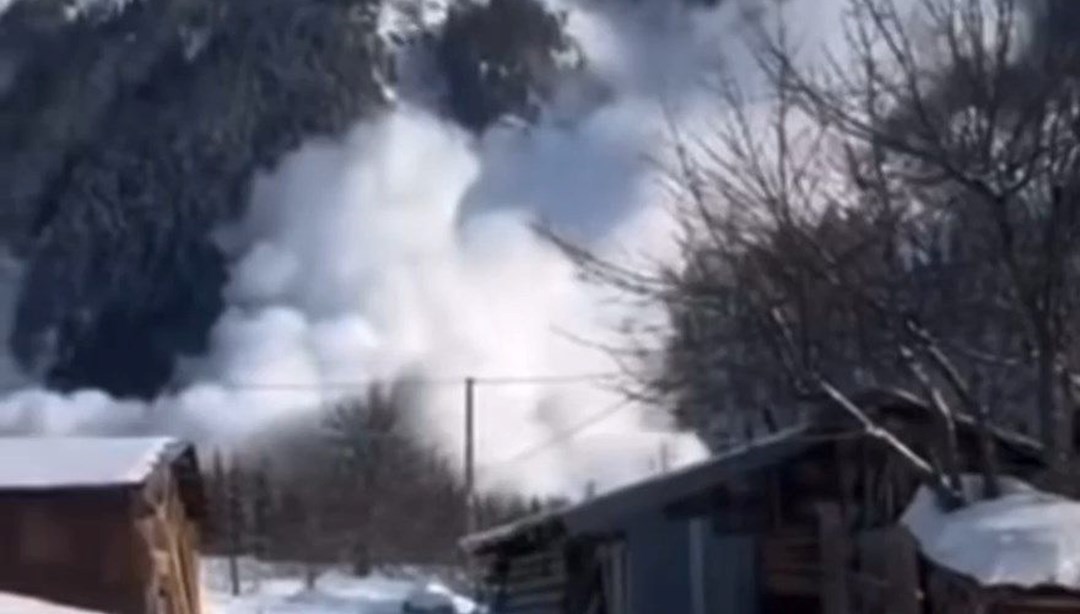 Artvin’de çığ düştü