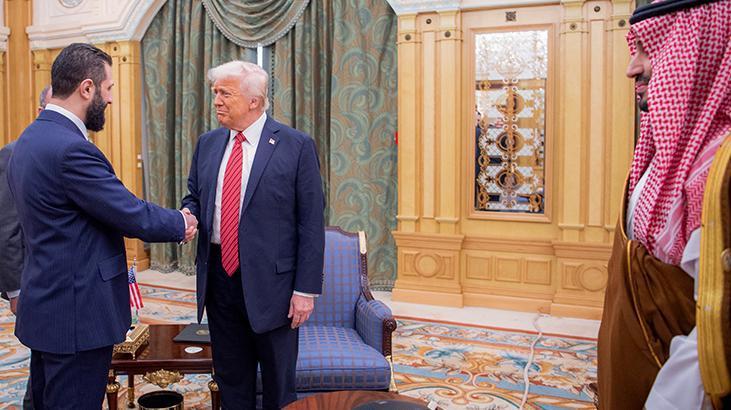 Son dakika: Trump ve Şara Riyad’da görüştü